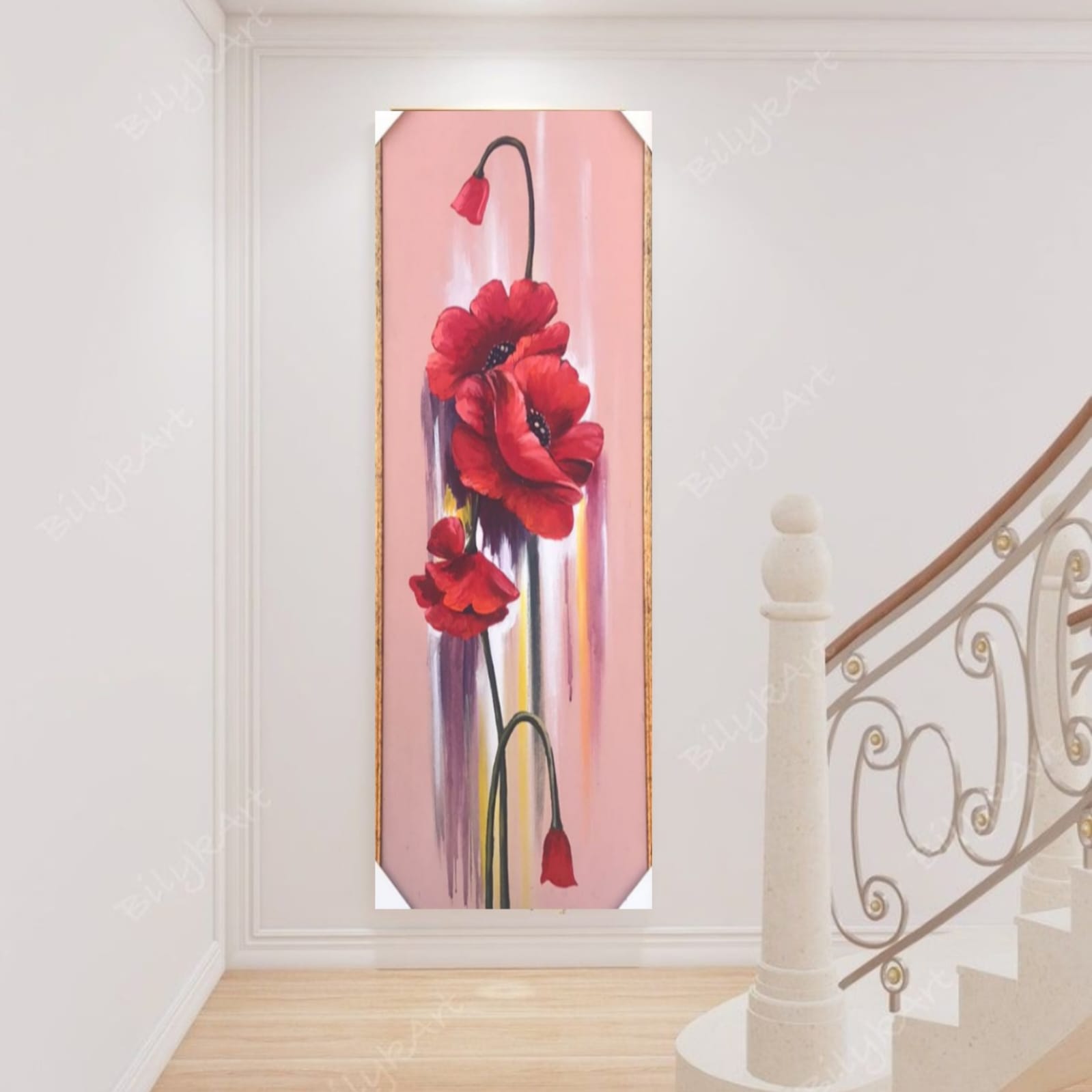 Vibrant Poppy Flower Painting